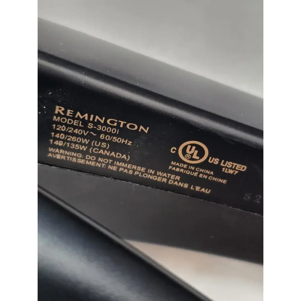 Remington Protect & Shine S-3000i Flat Iron 2.5 FOR PARTS / REPAIR ONLY